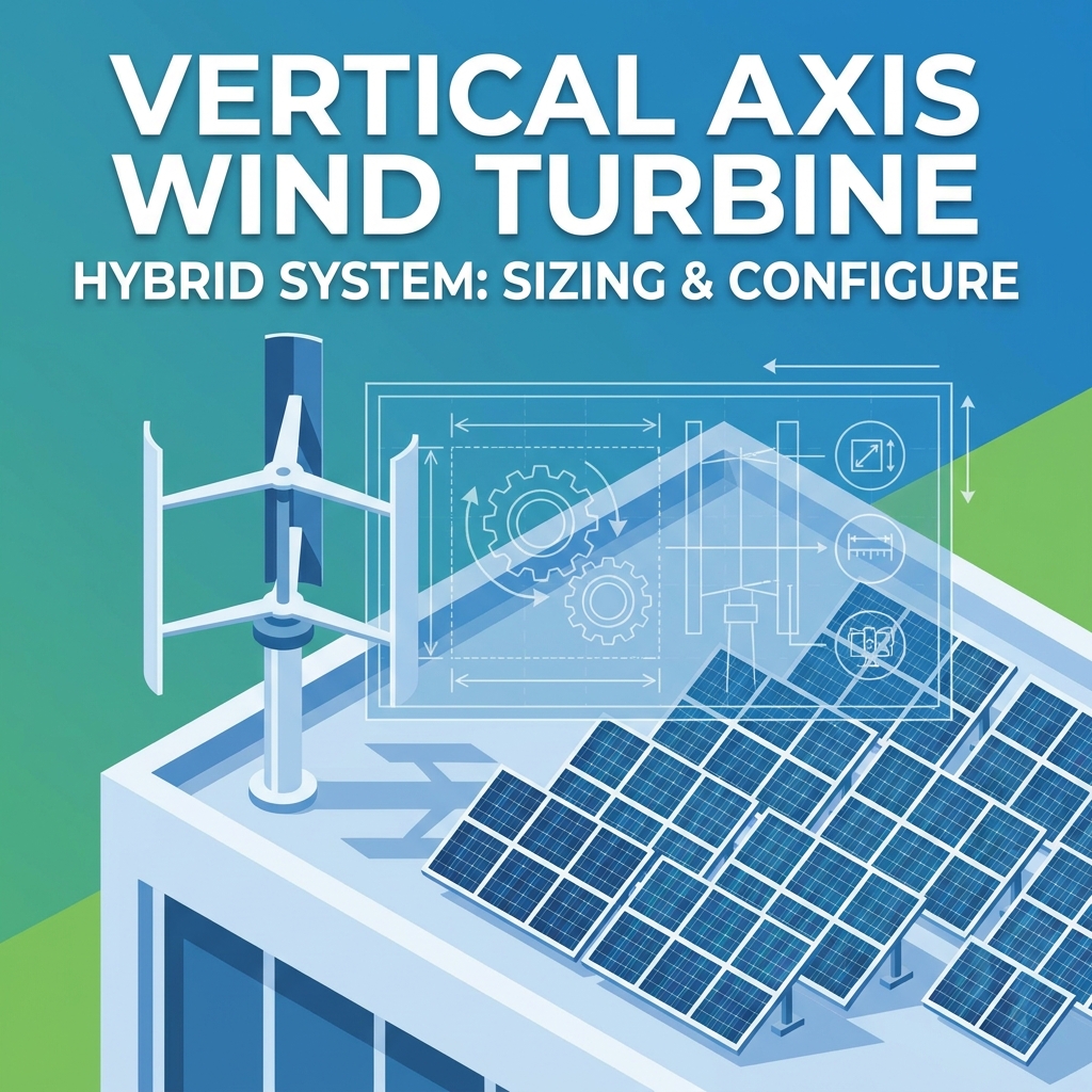 Sistema h&iacute;brido de turbina e&oacute;lica de eje vertical y panel solar: c&oacute;mo dimensionarlo y configurarlo